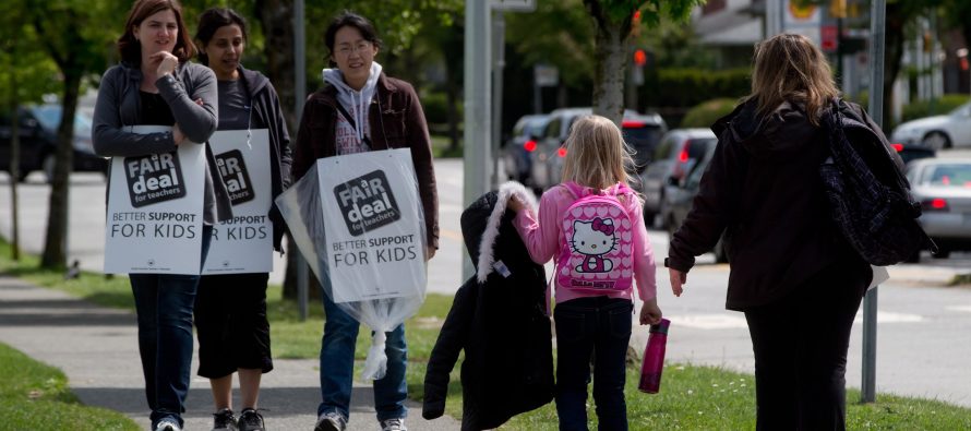 BC teachers strike: parents support teachers over government as job action begins